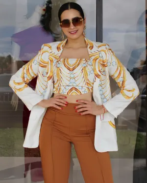 Under My Control  Long Sleeve 2 Piece Blazer Set