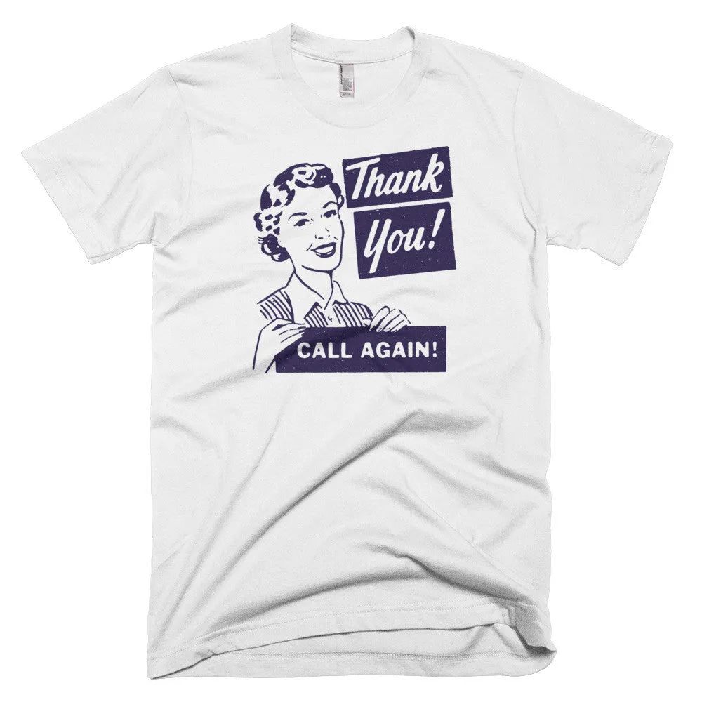 Unisex Retro "Thank You, Call Again" Tee