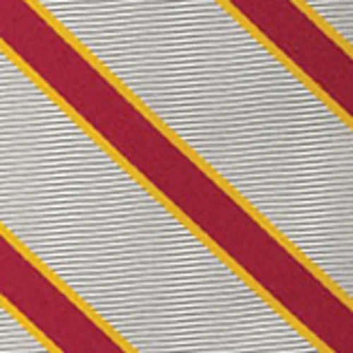 University Of Southern California Tie ACO-48 Cardinal & Gold on Silver