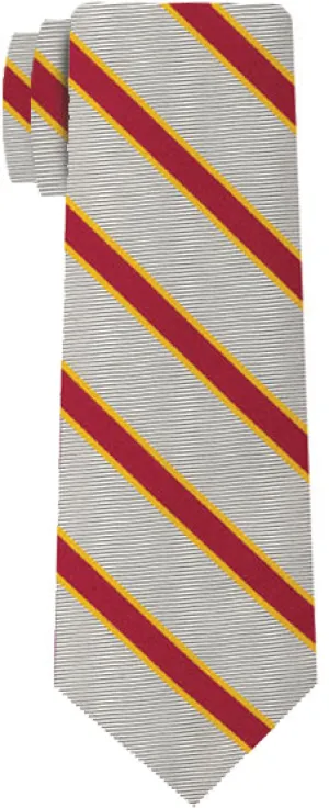University Of Southern California Tie ACO-48 Cardinal & Gold on Silver