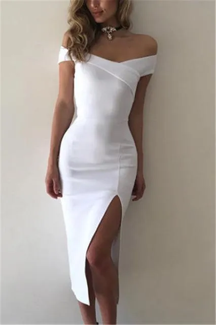 V-neck Short Sleeve Dress