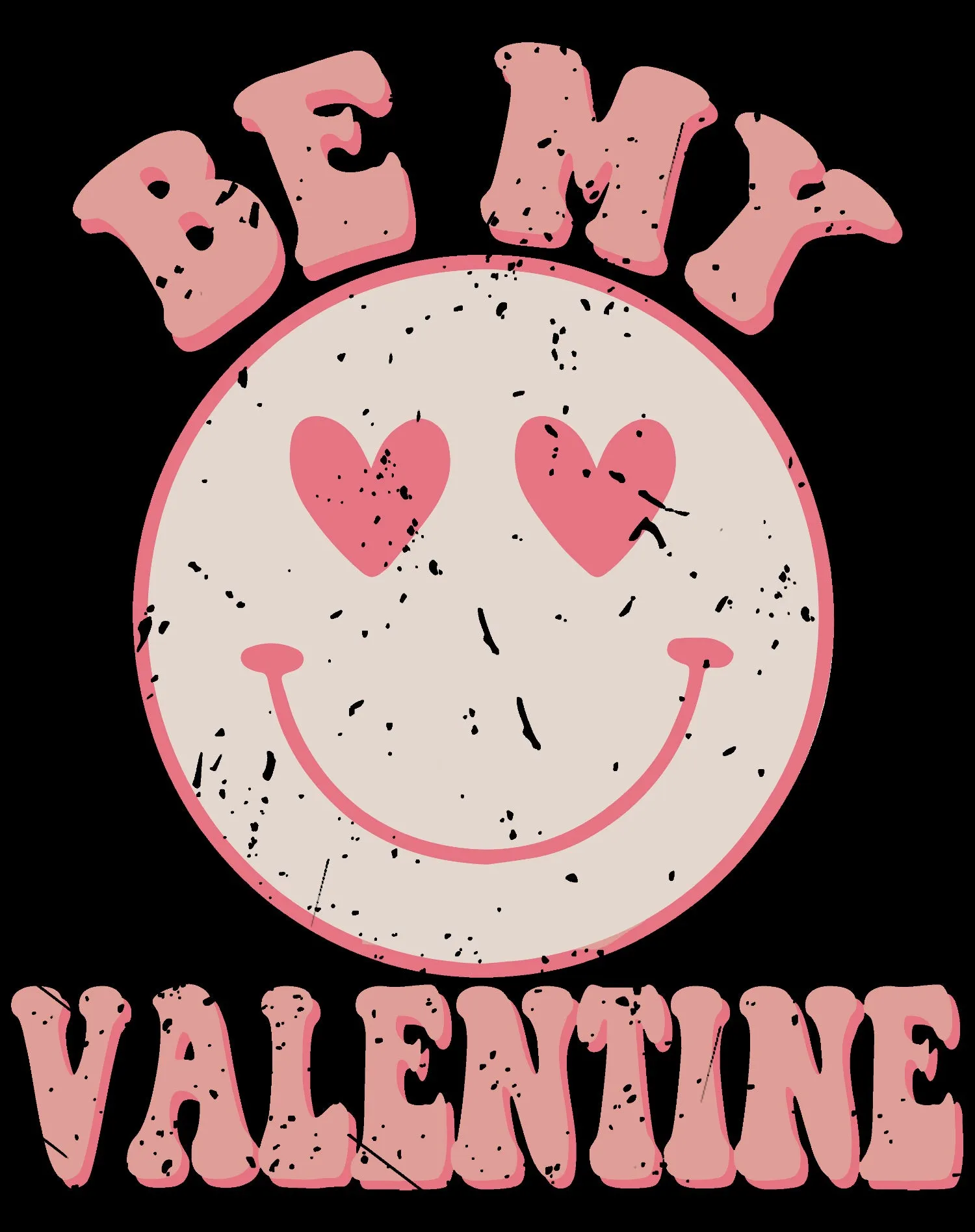 Valentine Retro Love Vintage Cute Heart Face Women's T-shirt