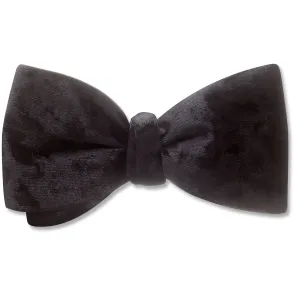 Velvet Black - Reversible bow ties