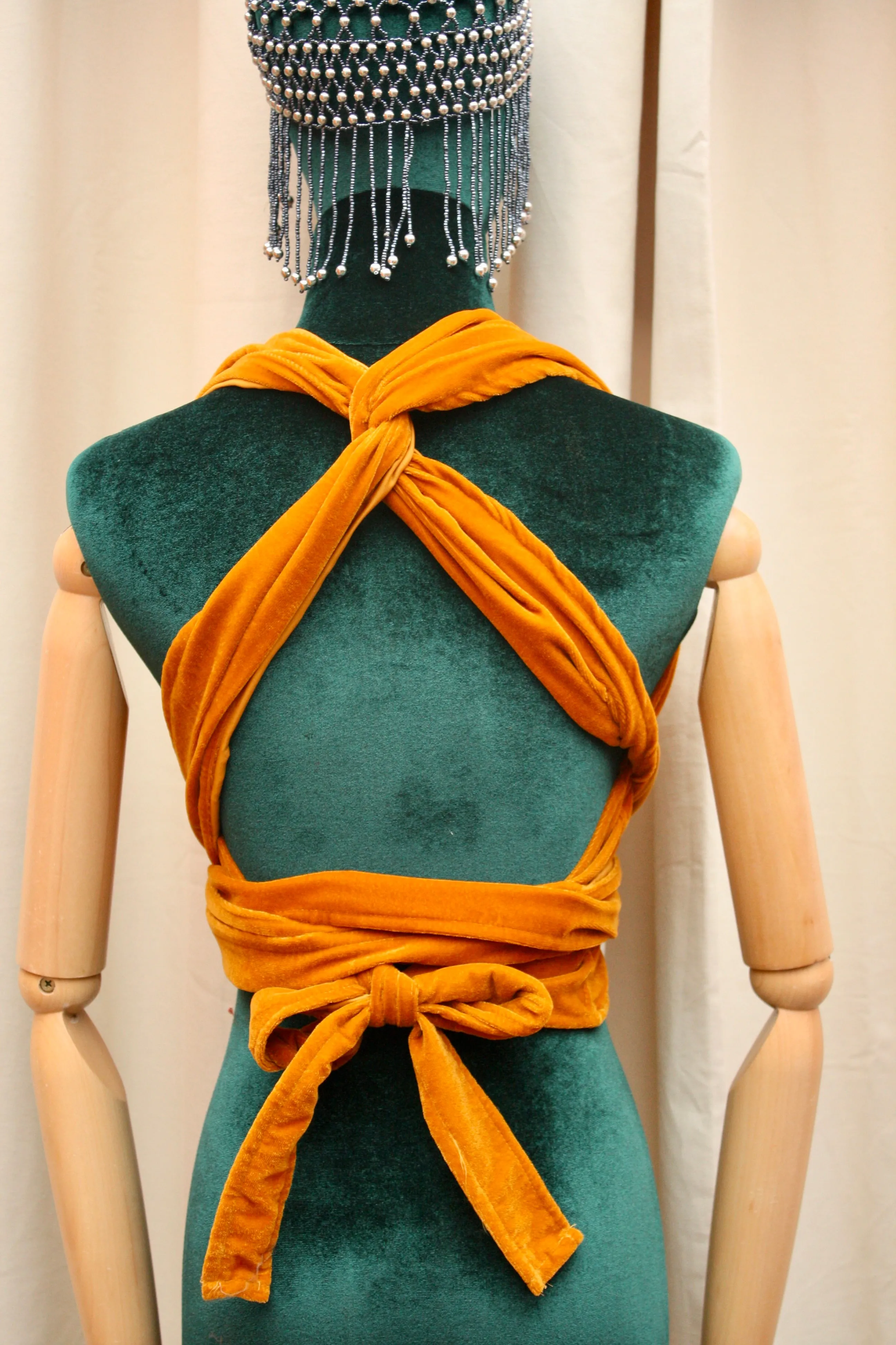 Velvet Multi-Way Halter Top