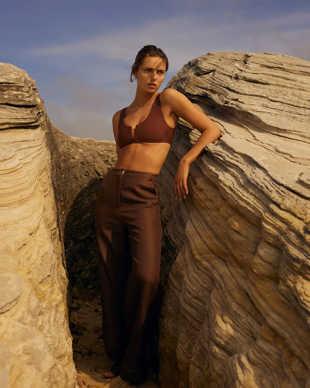 Verona Bikini Top - Cocoa