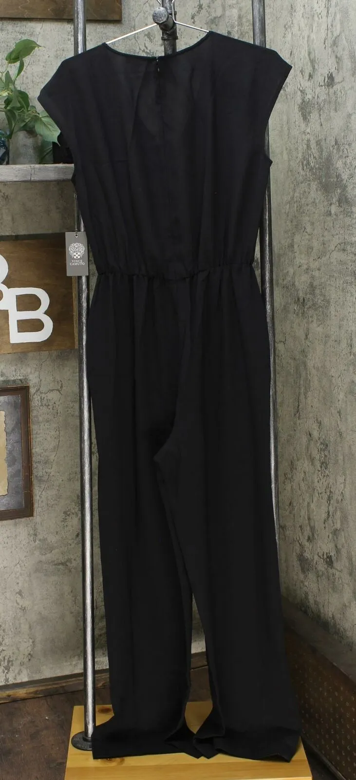 Vince Camuto Women's Tie Front Crepe Jumpsuit With Pockets