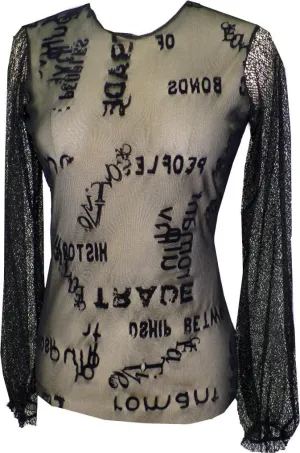 Vintage Black Crew Top