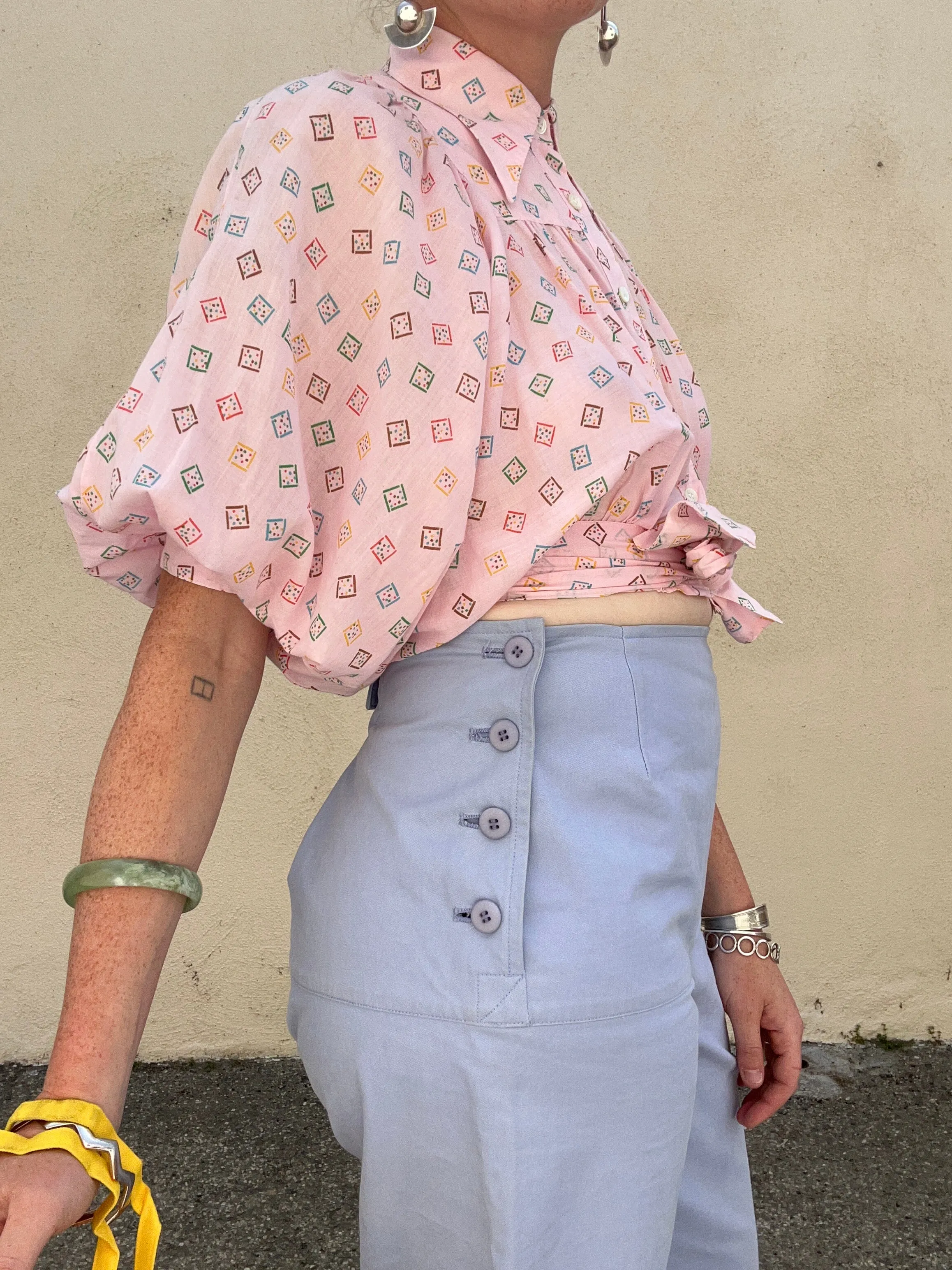 Vintage Gaingo for Kenzo Pink Blouse