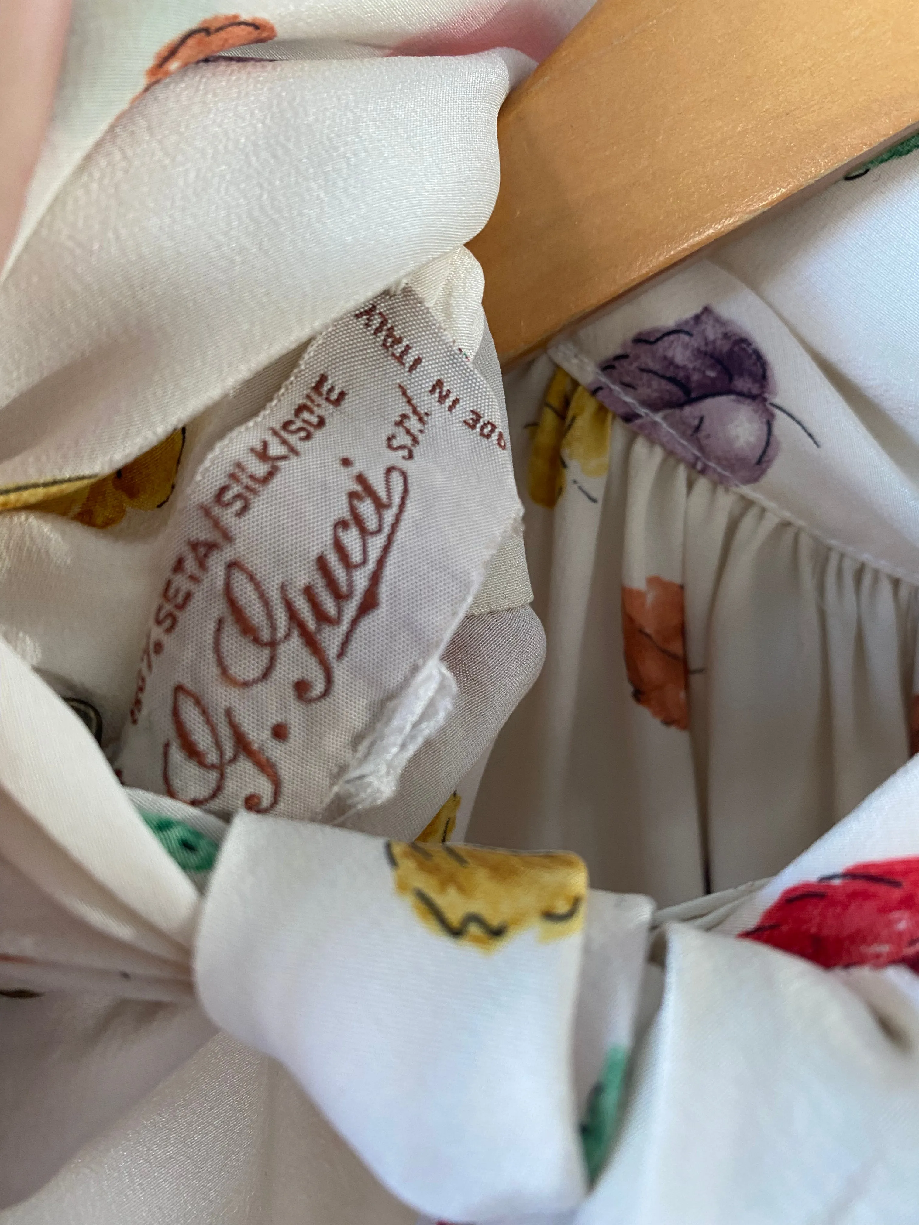 Vintage Gucci Falling Leaves Dress
