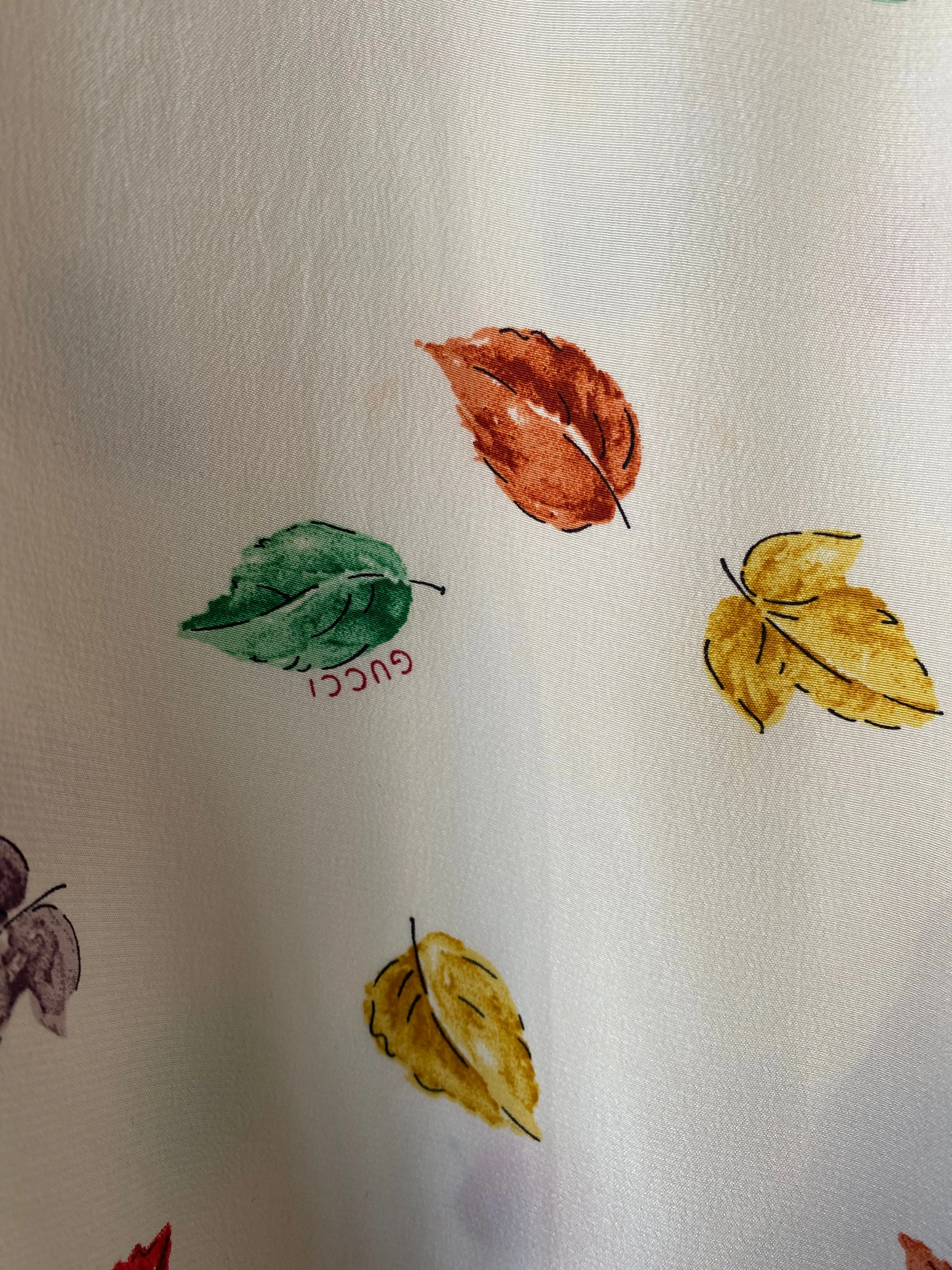 Vintage Gucci Falling Leaves Dress