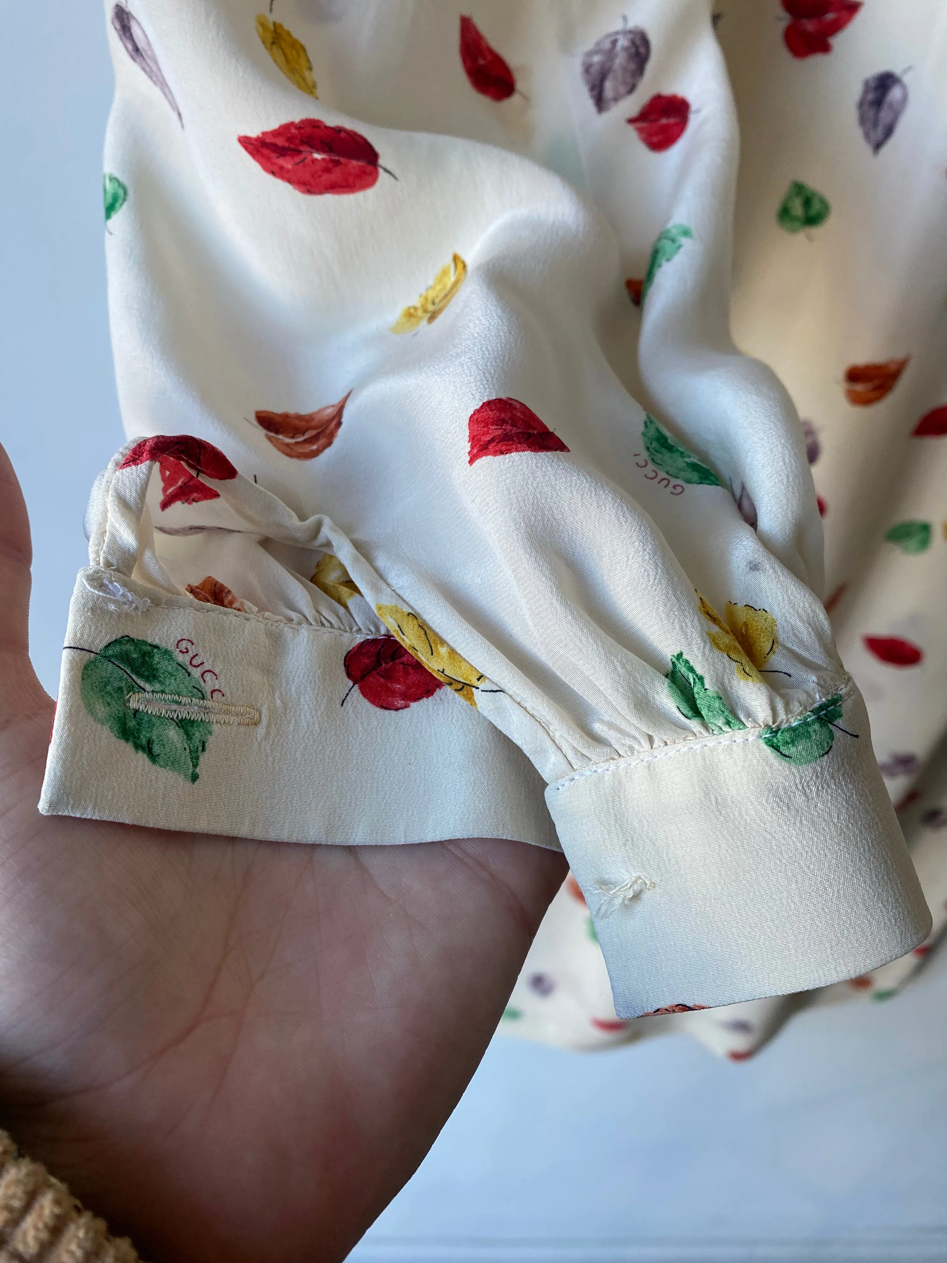 Vintage Gucci Falling Leaves Dress