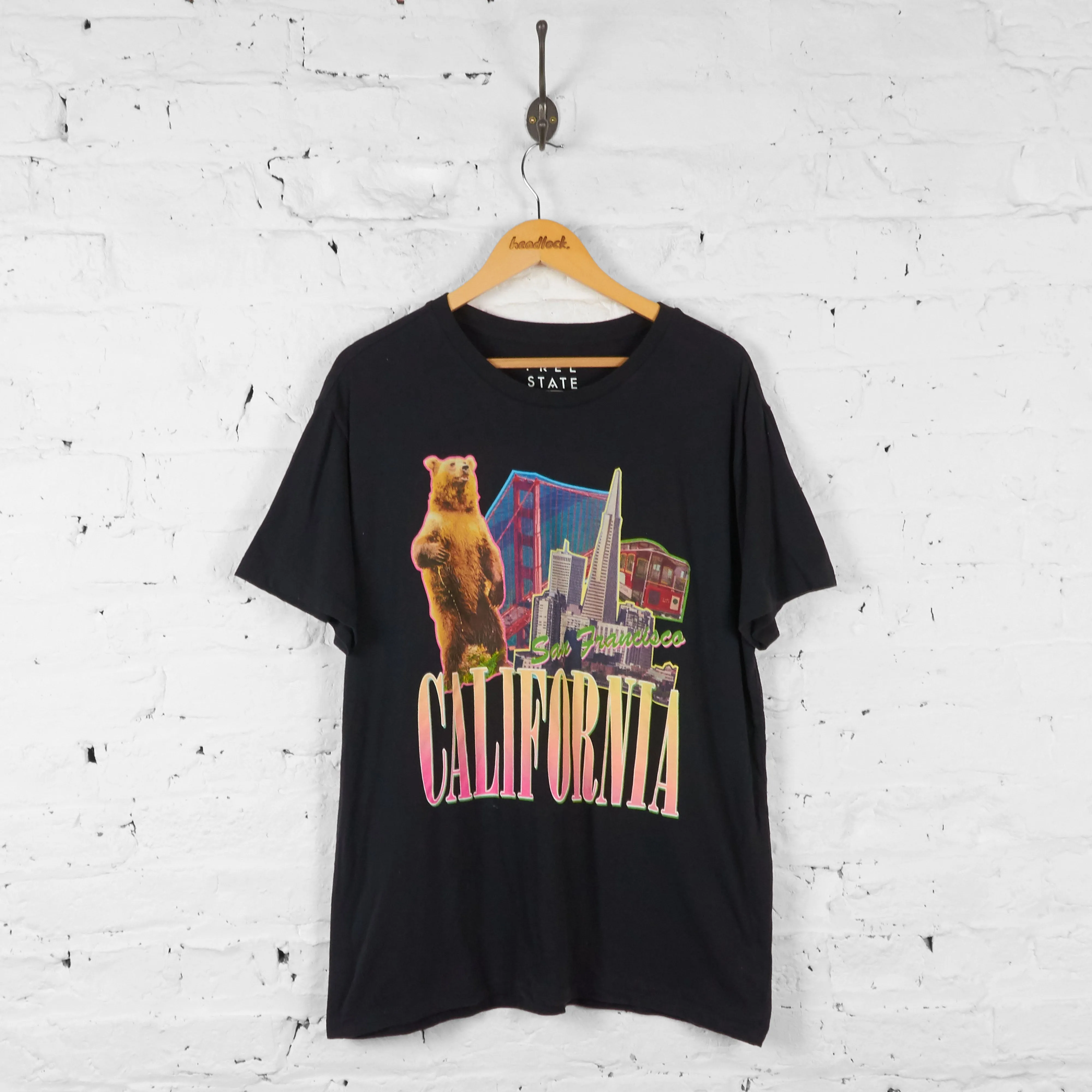 Vintage San Francisco California T-shirt - Black - L