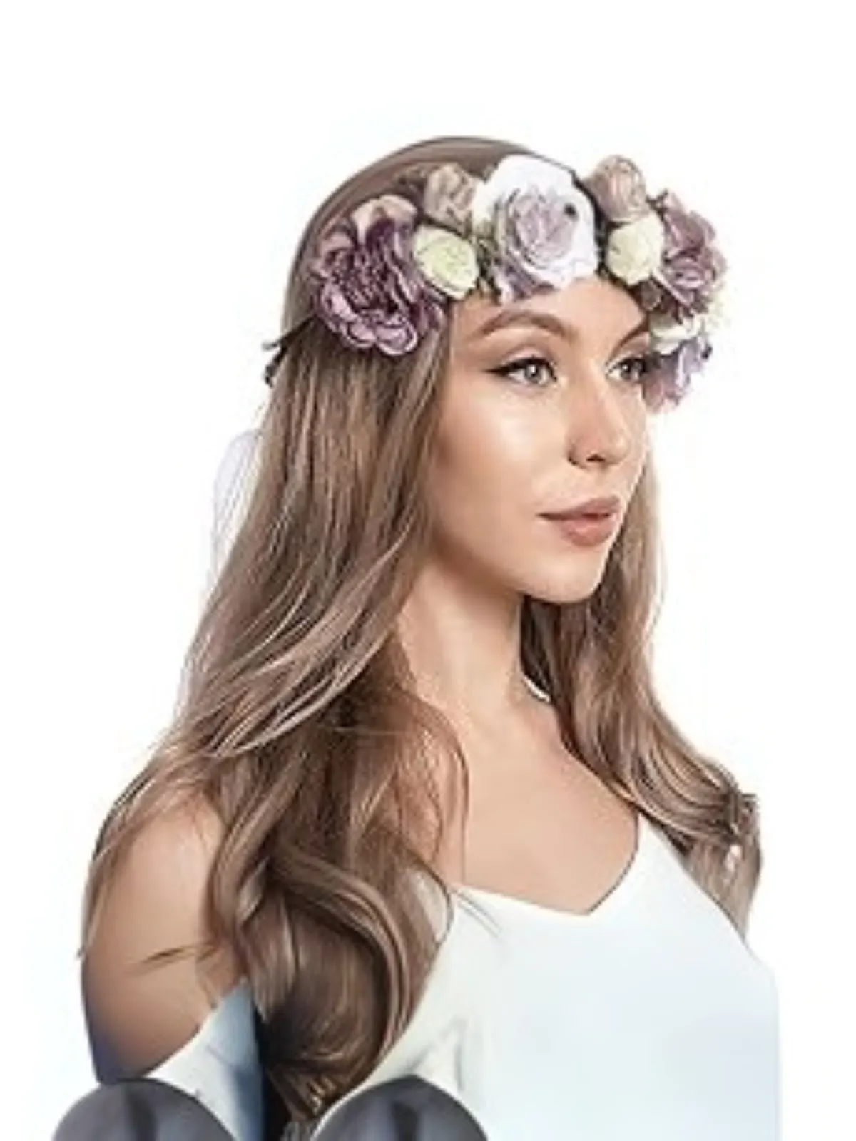 Violet Dreams Purple Flower Crown