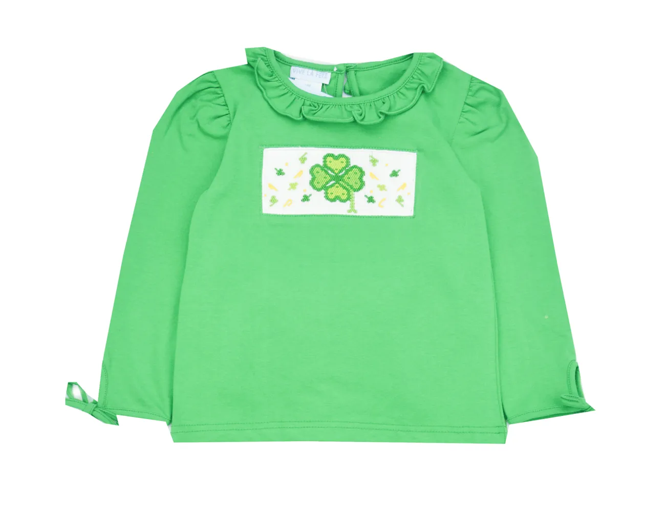 Vive La Fete Smocked Shamrock Tee Shirt