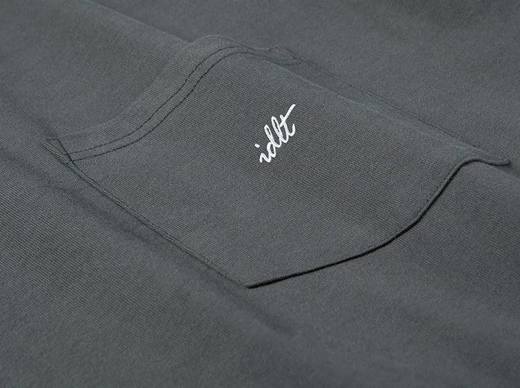 Washed Pocket Logo Embroidery T-shirt