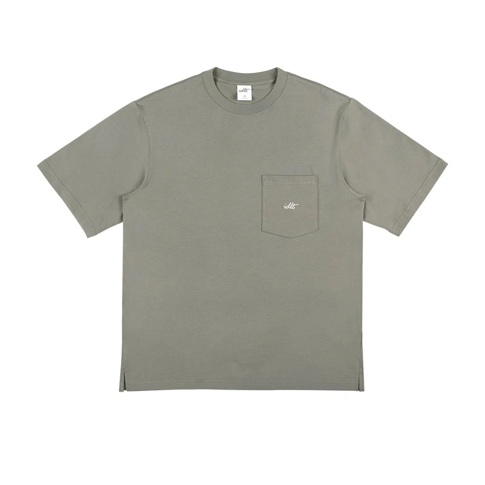 Washed Pocket Logo Embroidery T-shirt