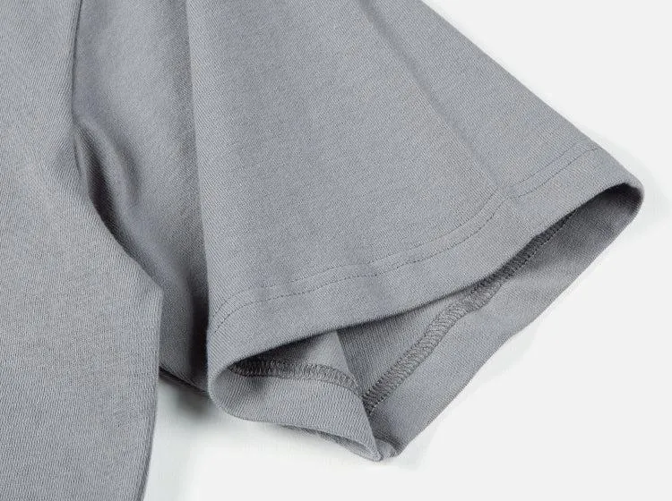 Washed Pocket Logo Embroidery T-shirt