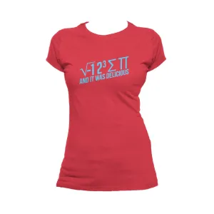 Weird Science I 8 Sum Pi Official Women's T-shirt (Red)