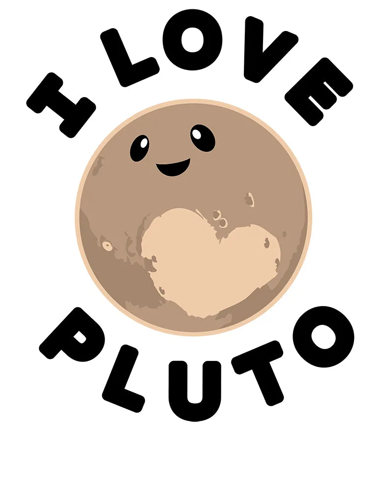 Weird Science I Love Pluto Official Women's T-shirt (White)