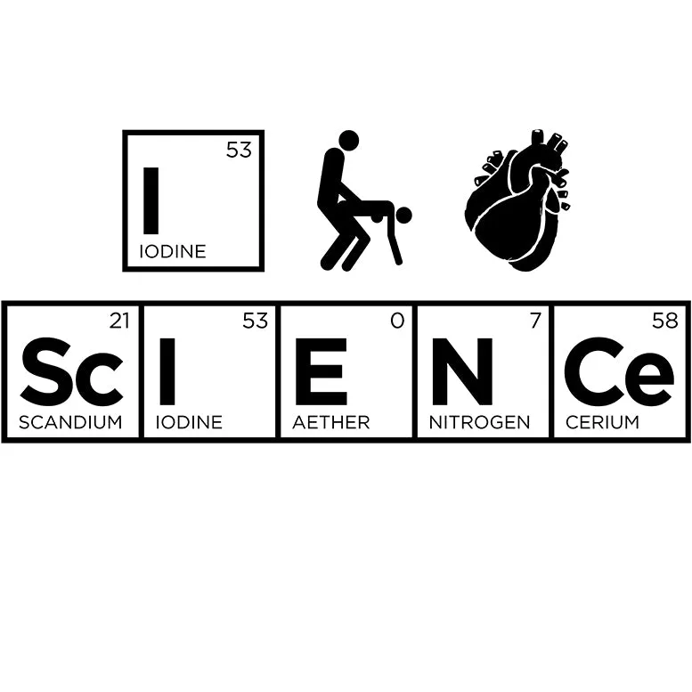 Weird Science I (Stick Figure Anatomical Heart) Science Official Women's T-shirt (White)