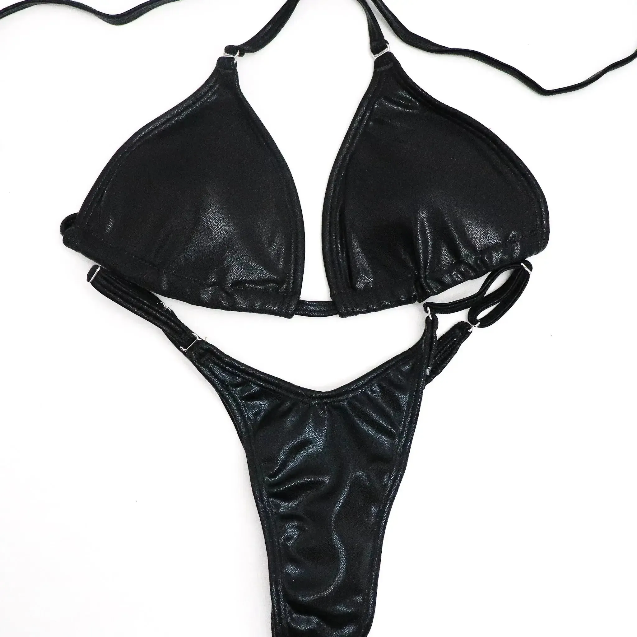 Wet Black Fit Model Competition Suit