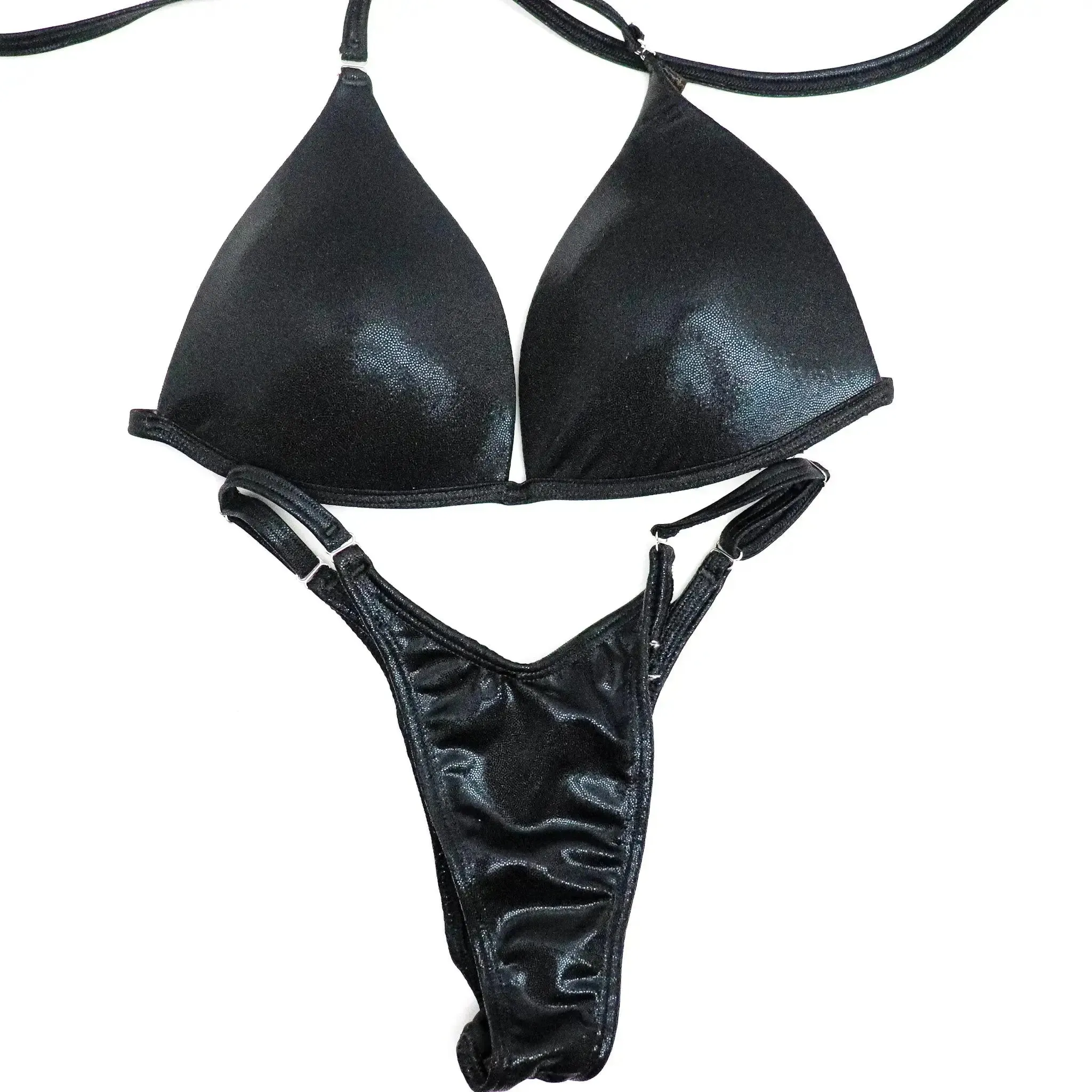 Wet Black Fit Model Competition Suit