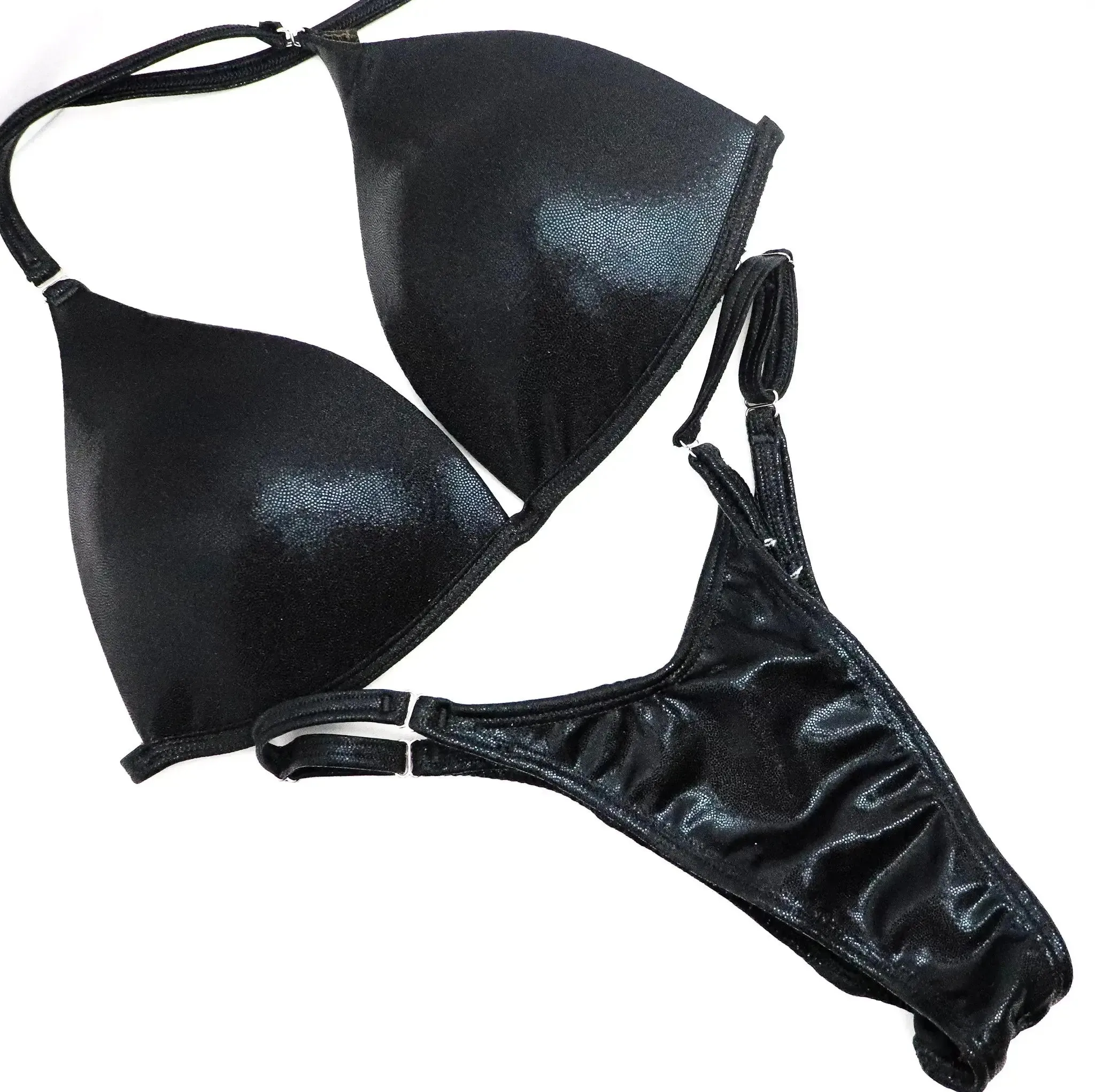 Wet Black Fit Model Competition Suit