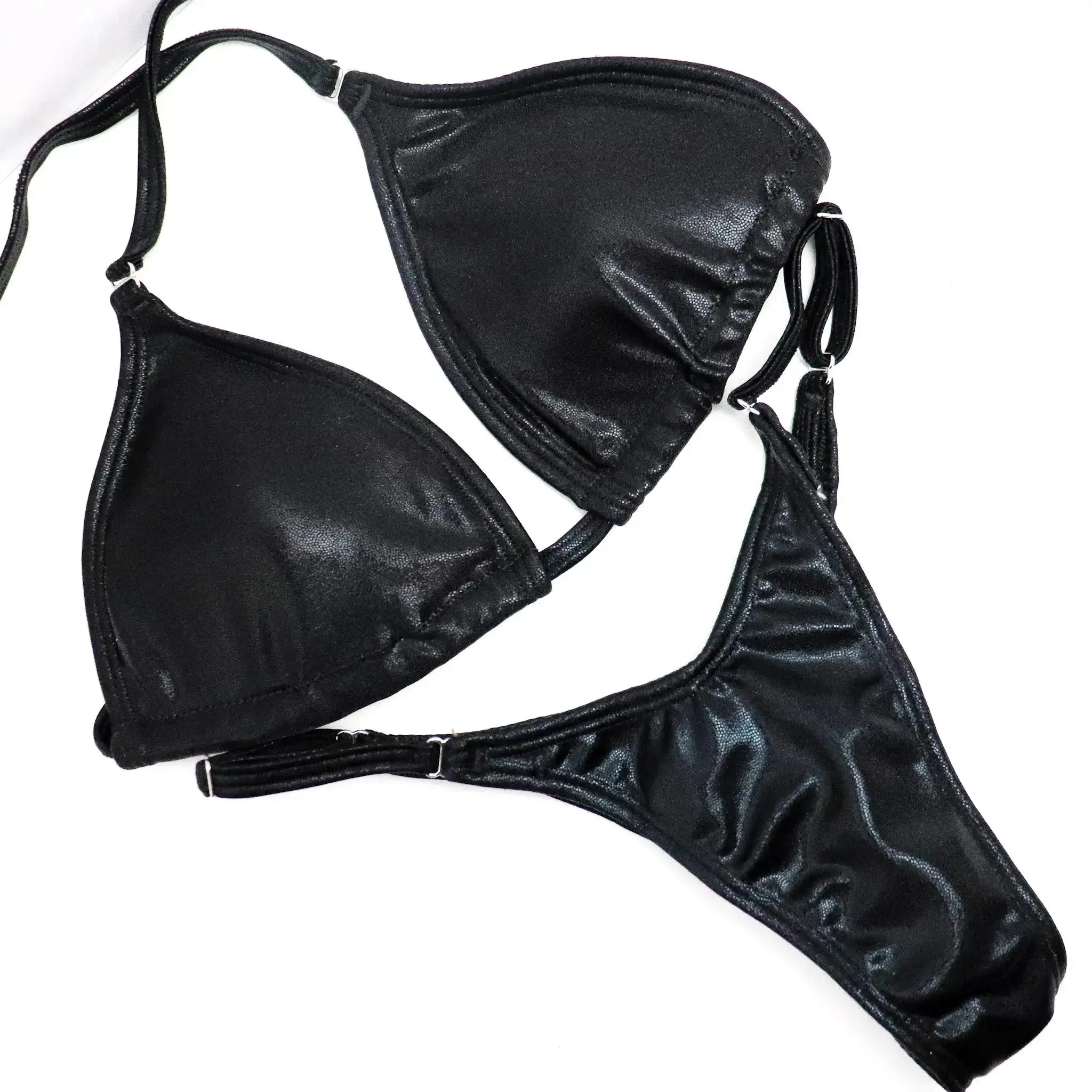 Wet Black Fit Model Competition Suit