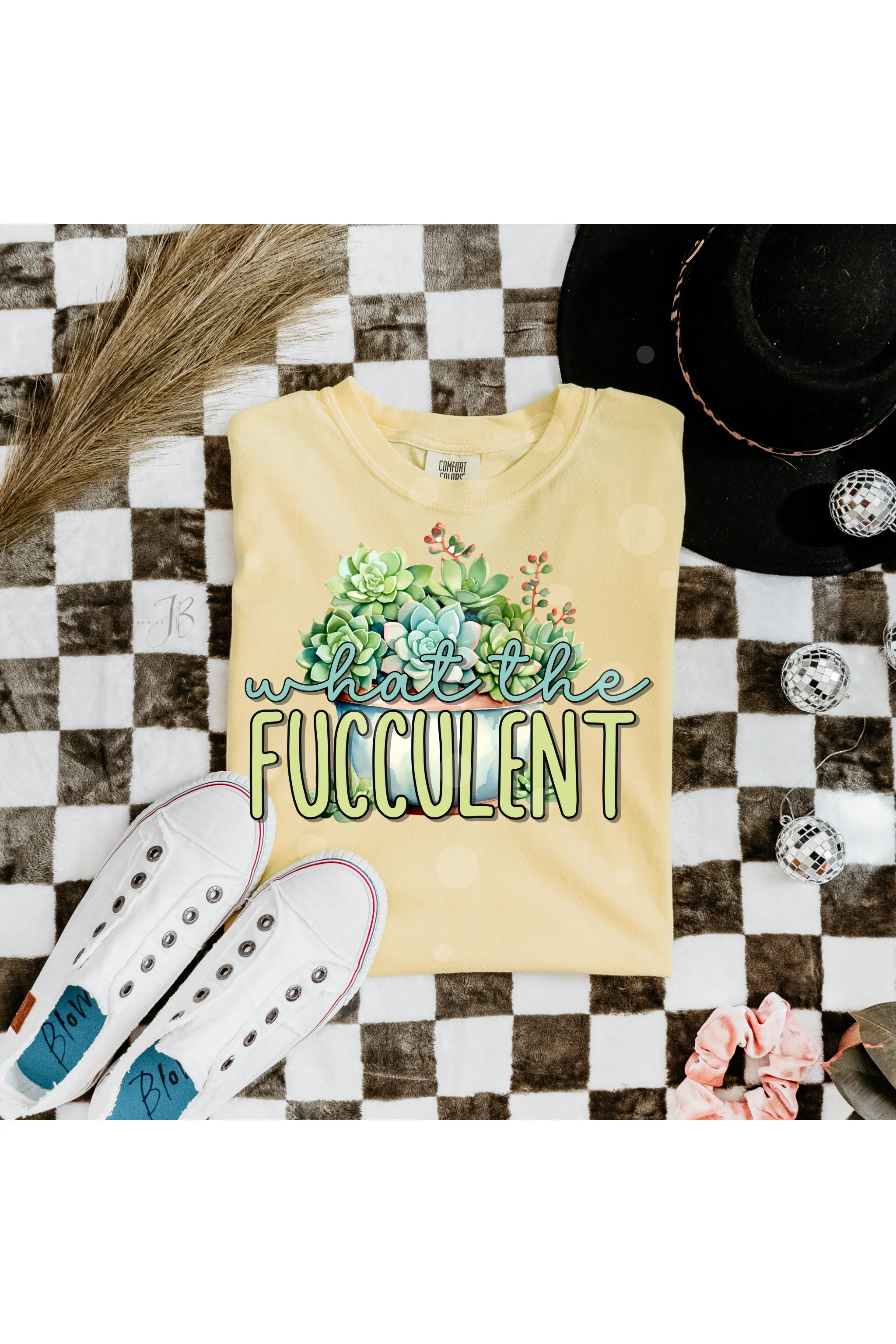 What the Fucculent Comfort Colors T-Shirt