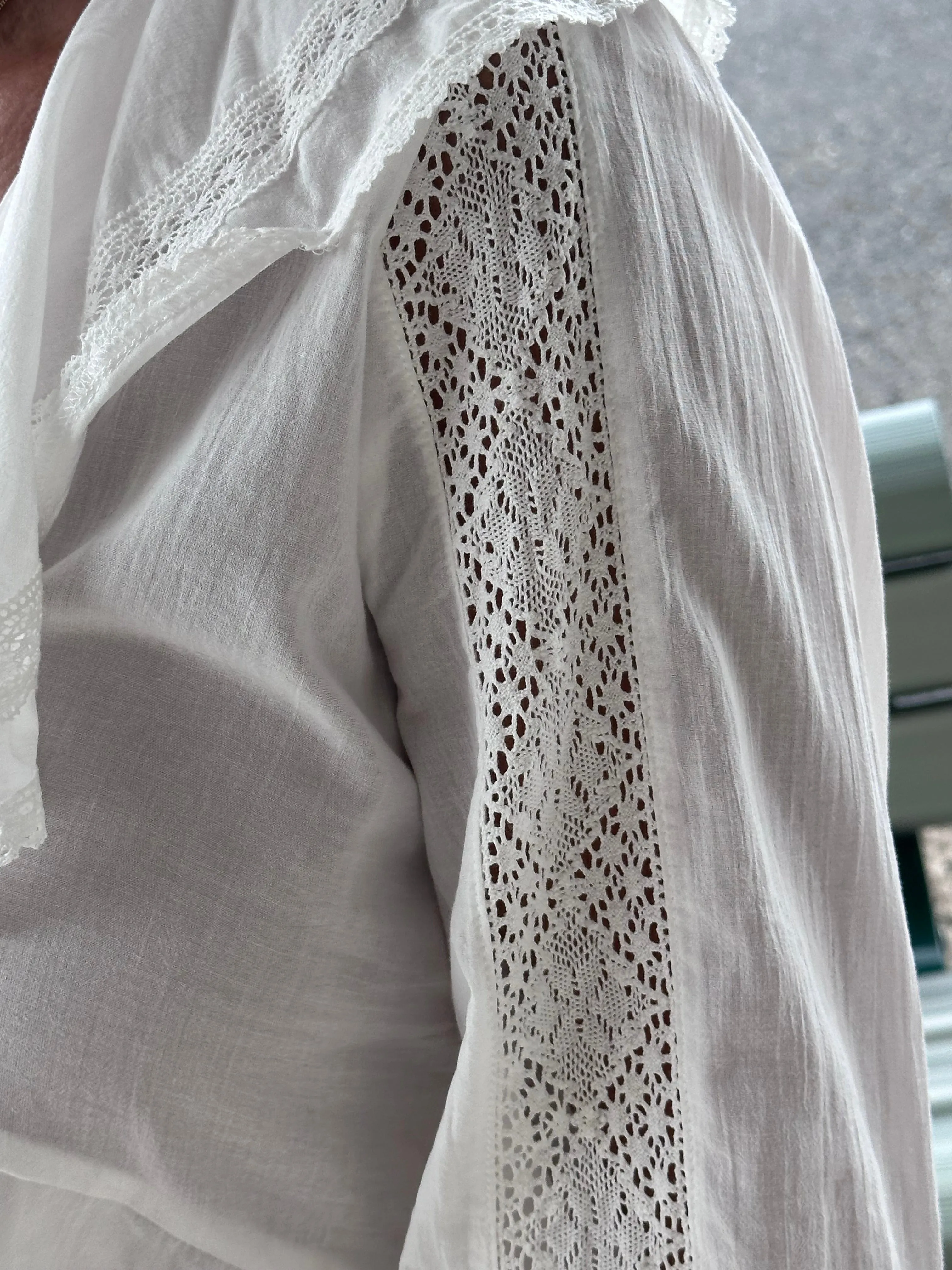 White Boho Blouse