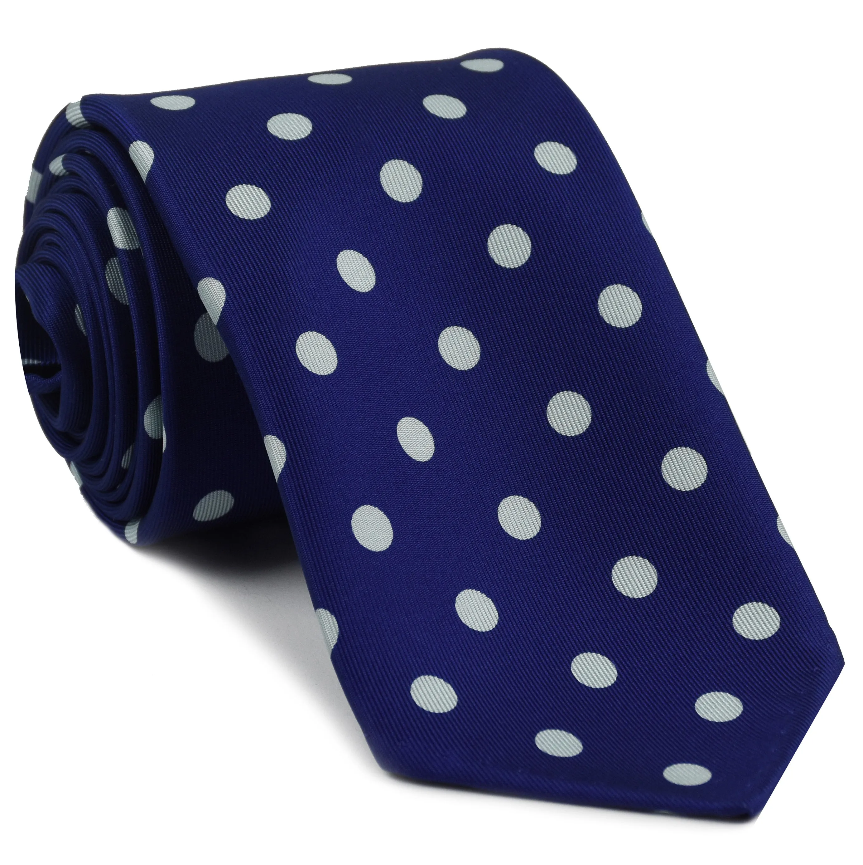 White on Purple Blue Pattern Silk Tie MCT-481 last tie only up to 3.25 inches by 60 inches