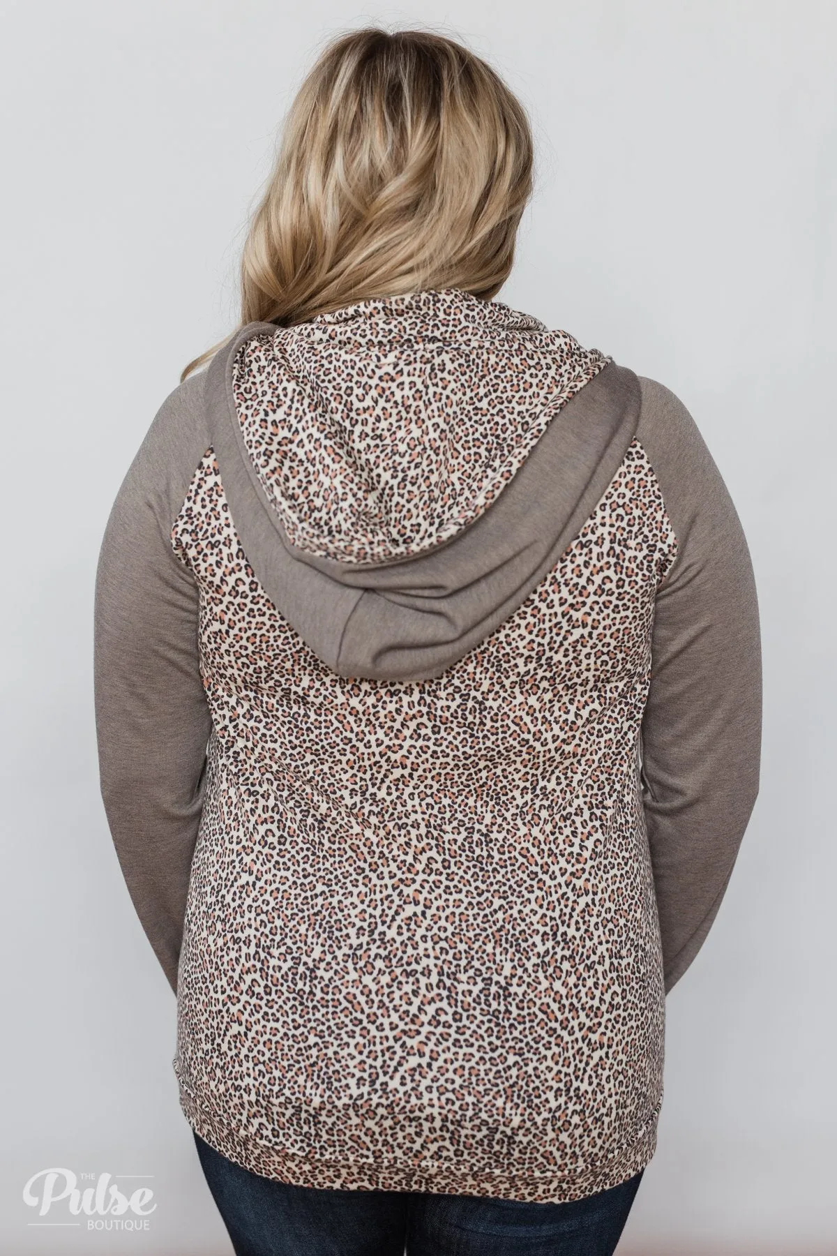 Wild Thing Leopard Hoodie- Mocha