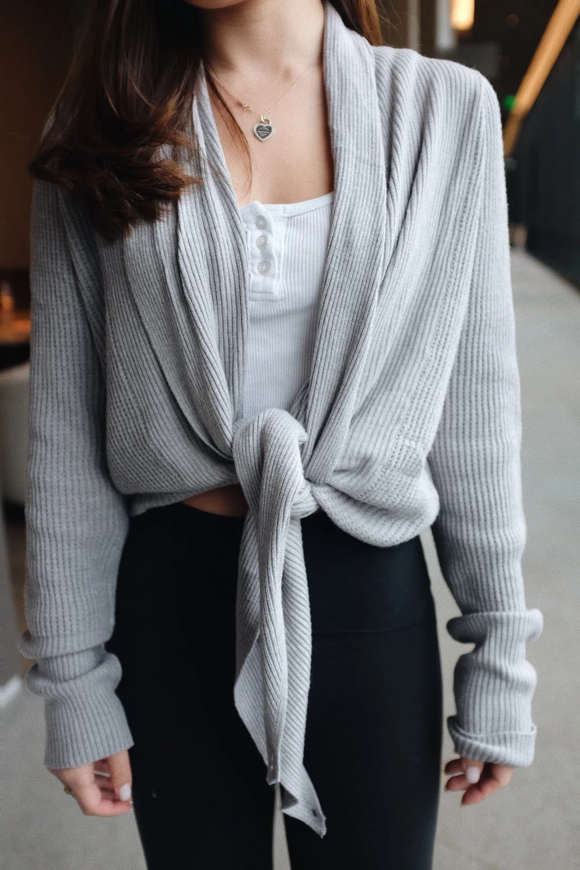 Willa Tie Front Sweater