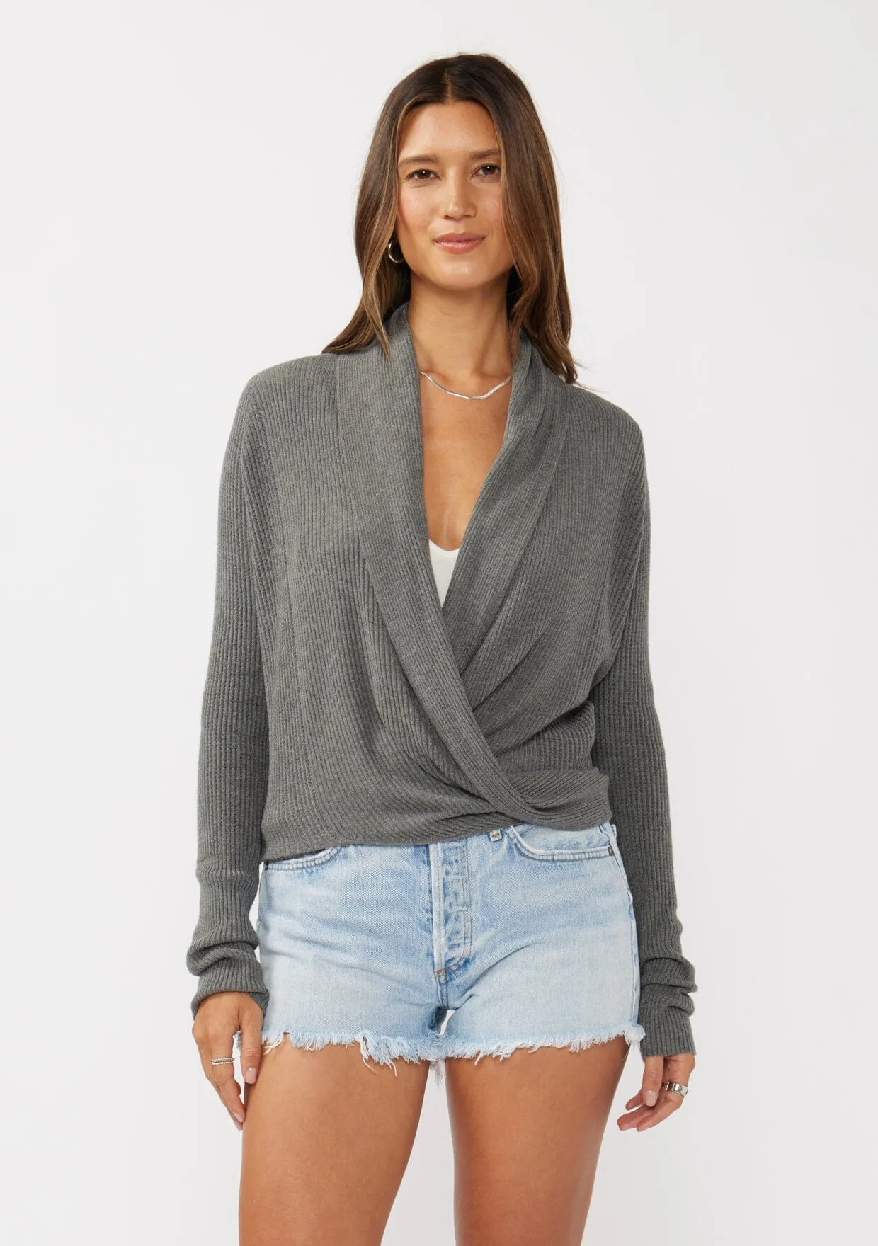 Willa Tie Front Sweater