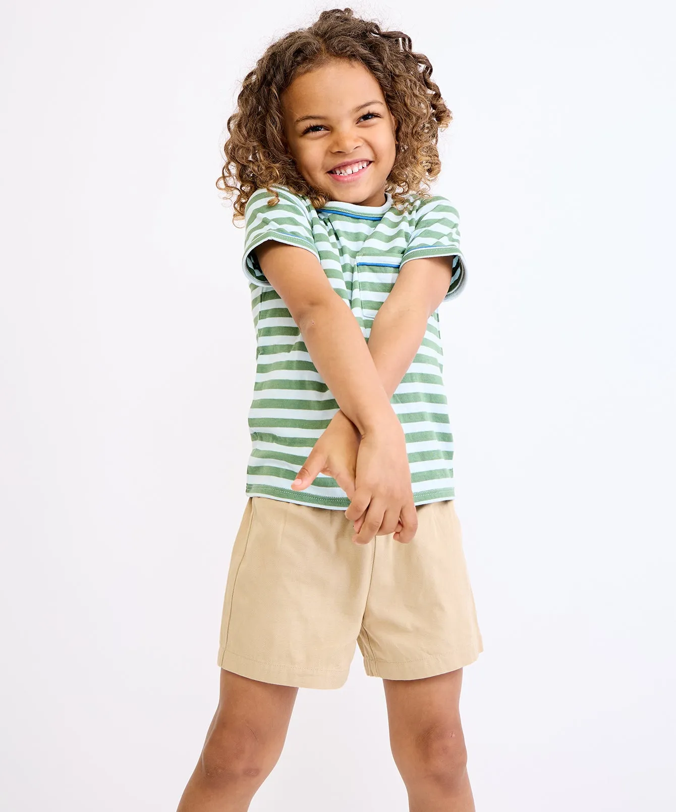 Willie T-Shirt, Mist Stripe