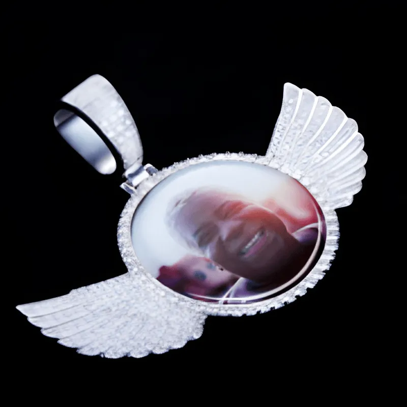 Winged Custom Pendant With Gemstone