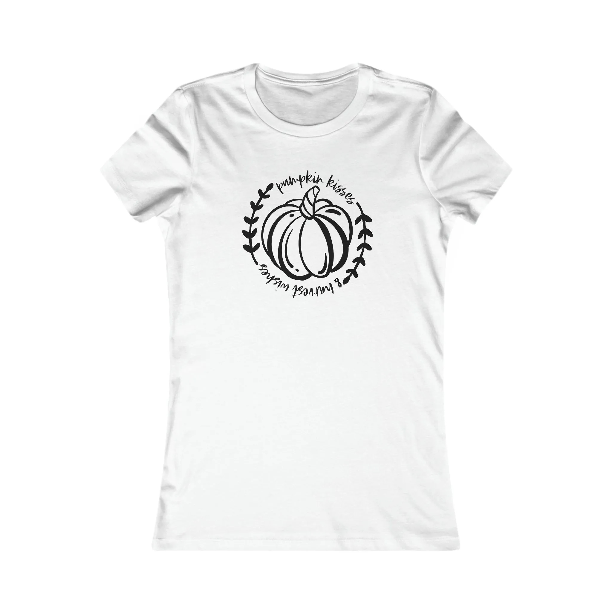 Women's Favorite Tee-Pumpkin Kisses