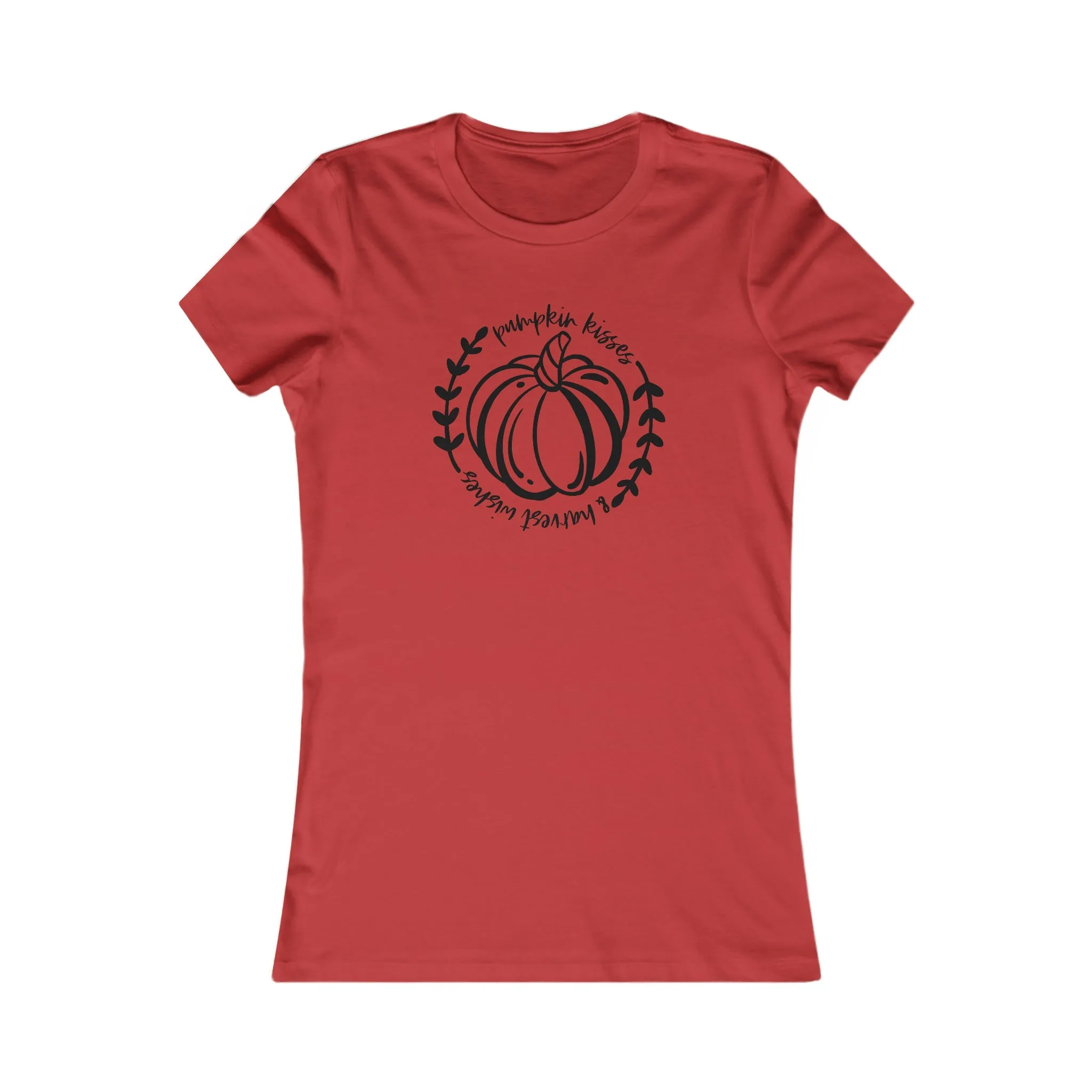 Women's Favorite Tee-Pumpkin Kisses