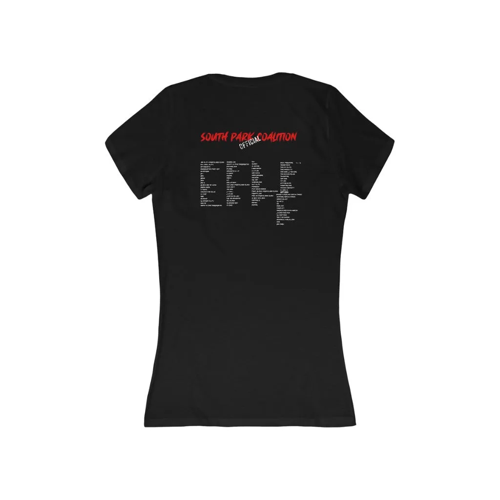 Women's Jersey Short Sleeve Deep V-Neck Tee