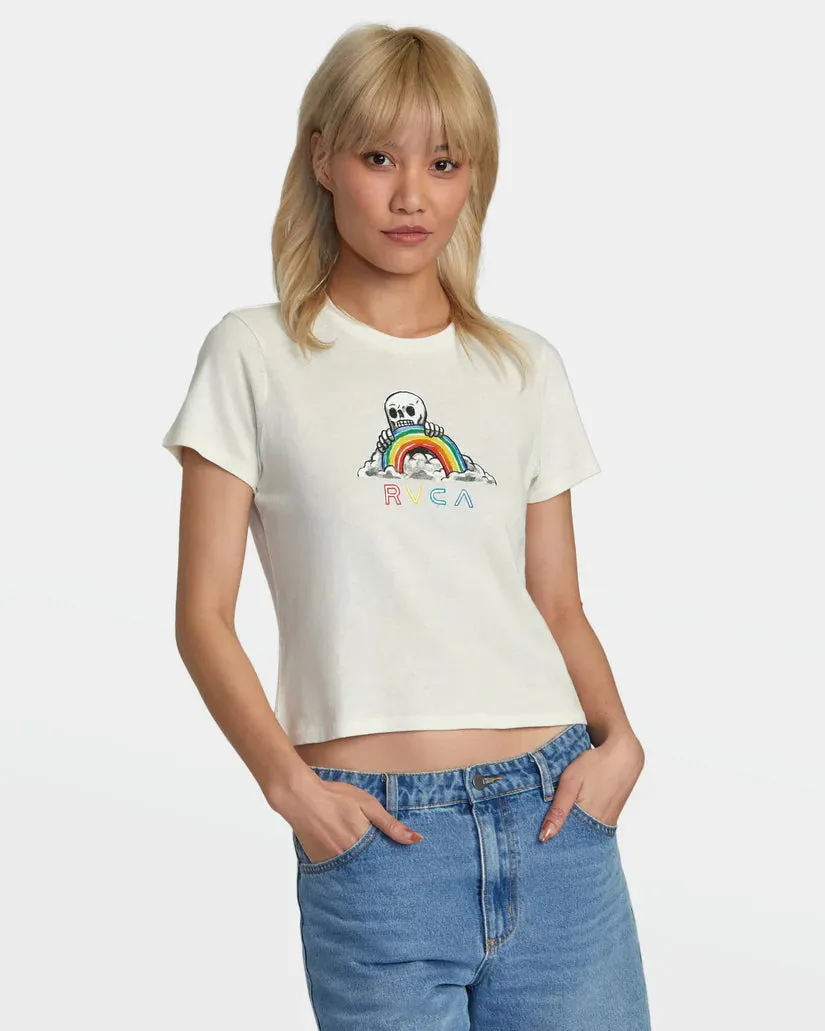 Women's Rainbow Skull T-Shirt