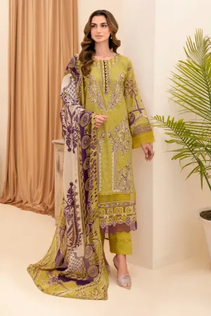 Y-707 |  Ramsha Riwayat Luxury Lawn Vol 7 Collection | Unstitched Lawn Embroidered Suits