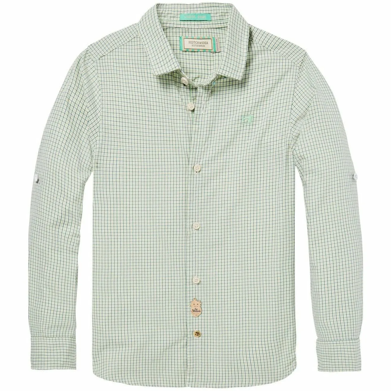 Yarn-Dyed Shirt Slim Fit - Green